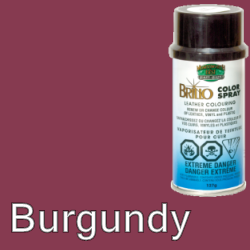 Burgundy Brillo Aerosol 150ml Vinyl Dye Plastic Paint