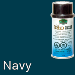Navy (Like Dark Blue) Brillo Aerosol 150ml Vinyl Dye Plastic Paint