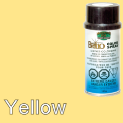 Yellow Brillo Aerosol 150ml Vinyl Dye Plastic Paint