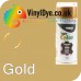 TRG Gold Vinyl Dye Plastic Paint Aerosol 150ml 313