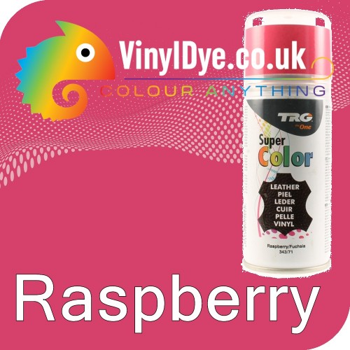 TRG Raspberry (Fuchsia Like Pink) Vinyl Dye Plastic Paint Aerosol 150ml 343
