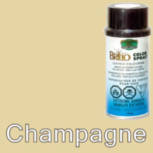Champagne (Like Very Light Brown) Brillo Aerosol 150ml Vinyl Dye Plastic Paint