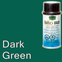 Dark Green Brillo Aerosol 150ml Vinyl Dye Plastic Paint
