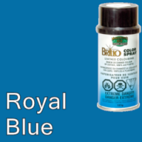 Royal Blue Brillo Aerosol 150ml Vinyl Dye Plastic Paint